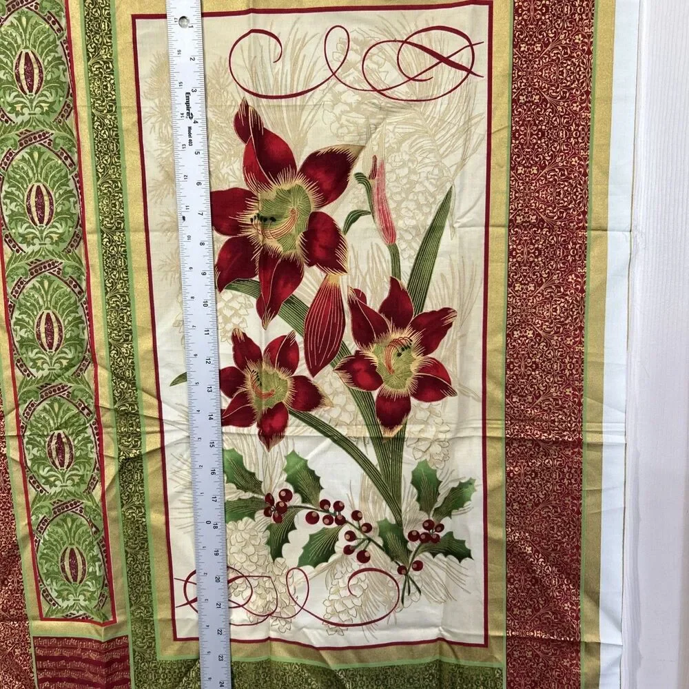 Tis the Season Cotton Fabric Quilting Panel Christmas Holiday Ro Gregg Christmas